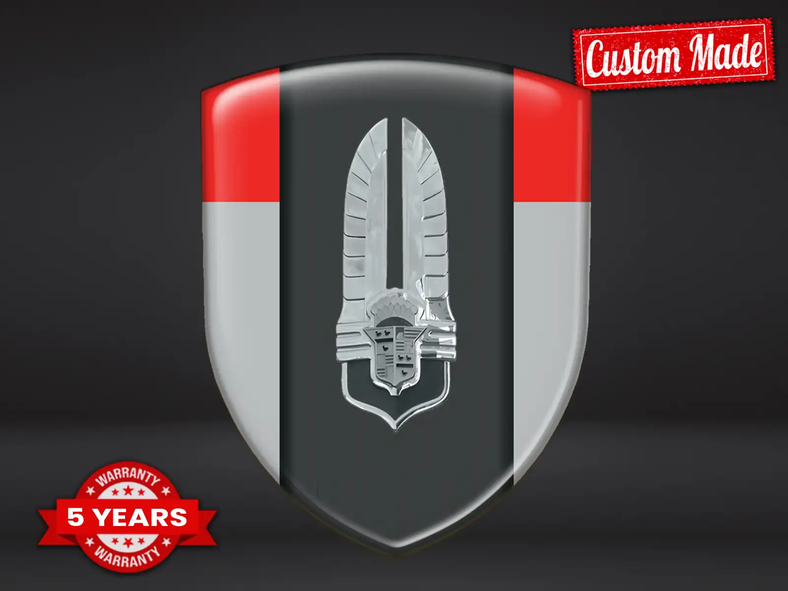 Cadillac Sticker auf 3D Gel Tuning Domes Racing Logo